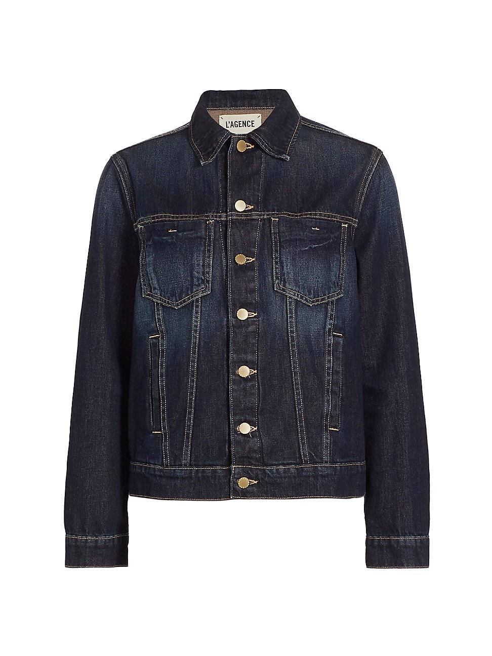 Womens Mack Denim Trucker Jacket product image