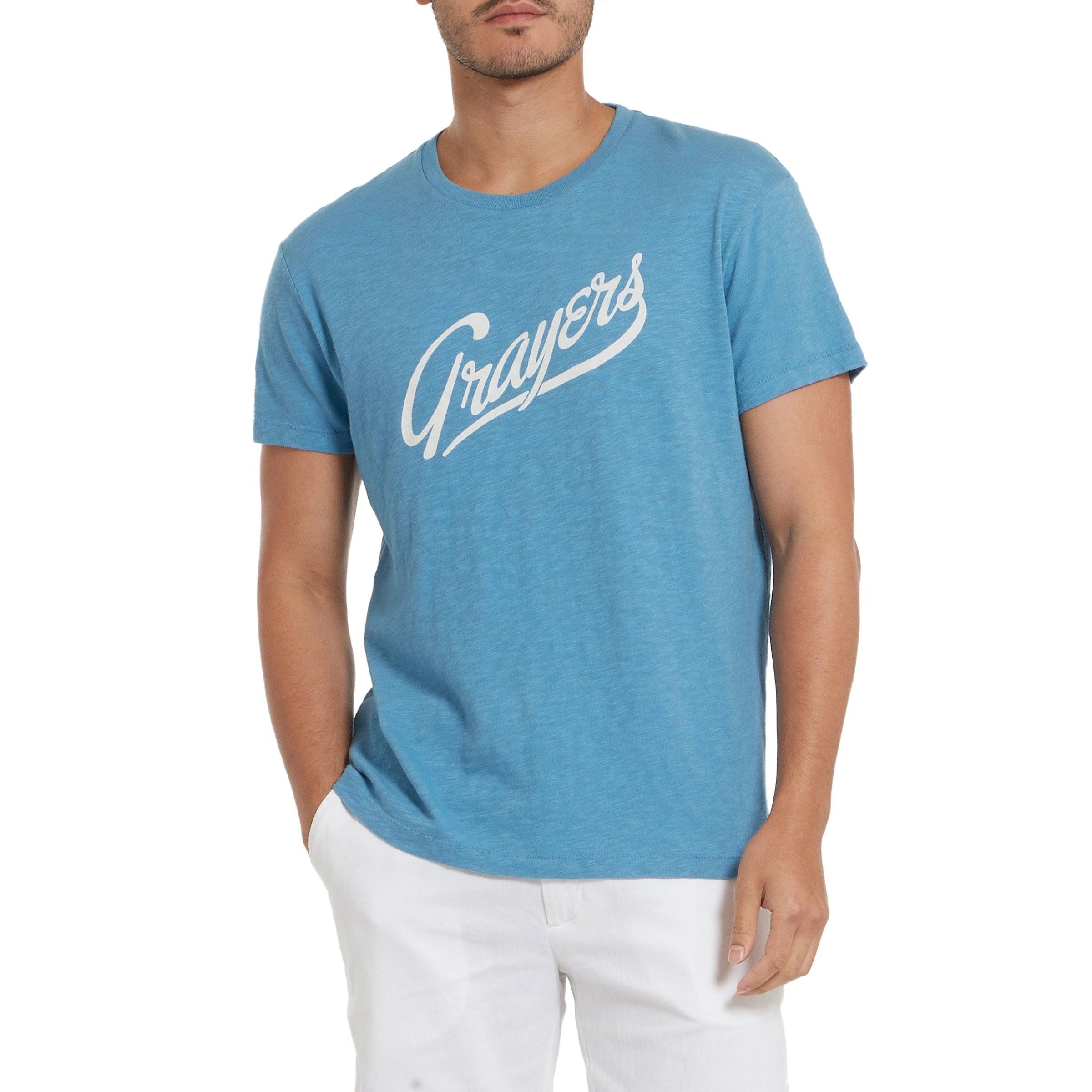 Grayers Print Tee - Niagara Product Image