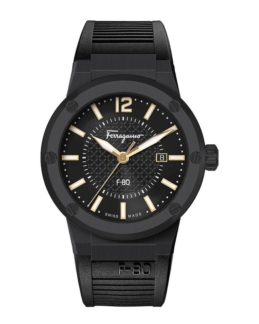 FERRAGAMO F-80 Watch In Black Product Image