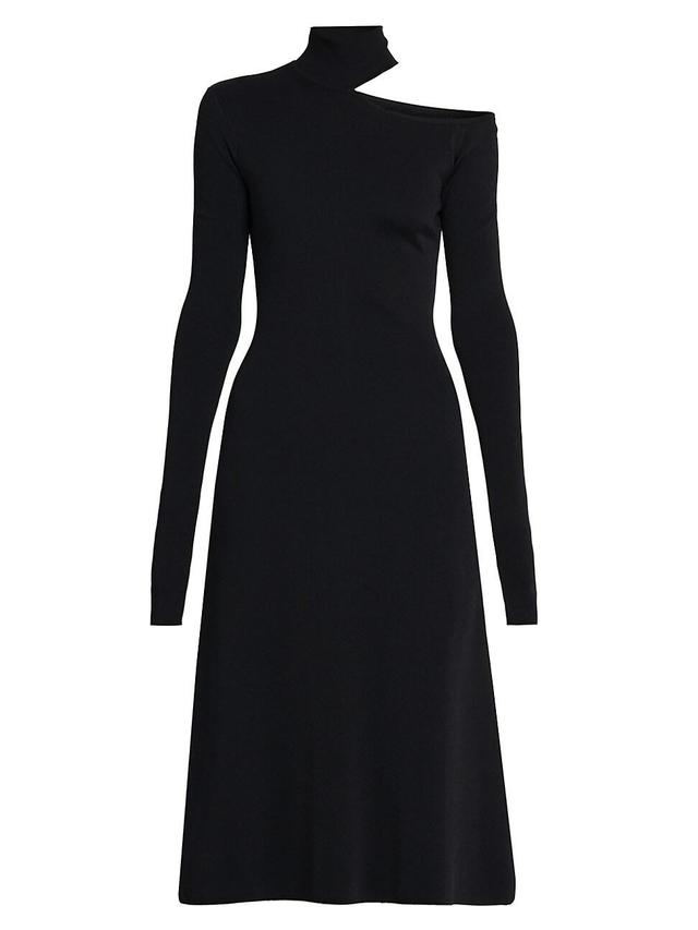 Womens Slash Cut-Out Midi Dress Product Image