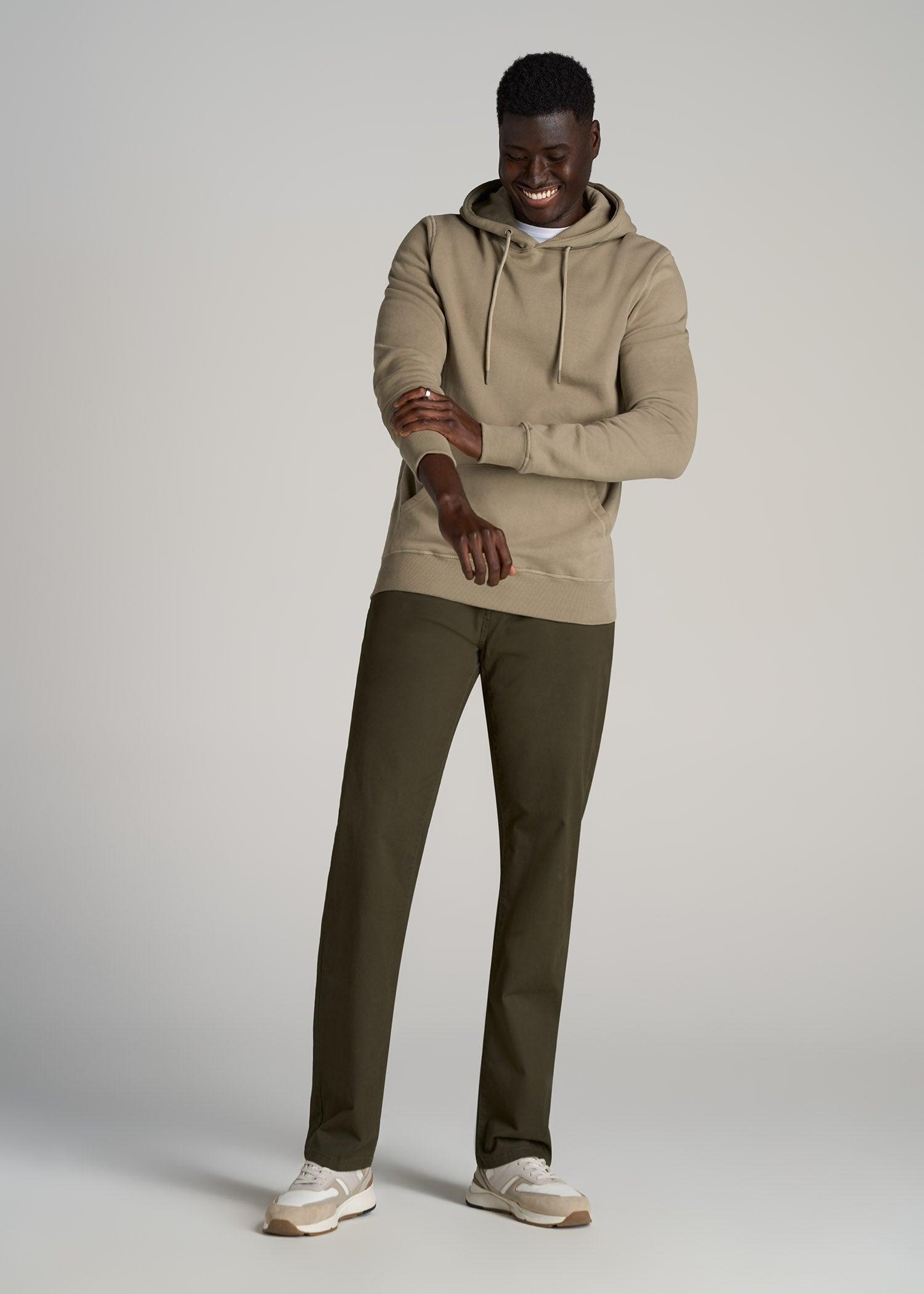 J1 STRAIGHT Leg Five-Pocket Pants for Tall Men in Camo Green Product Image