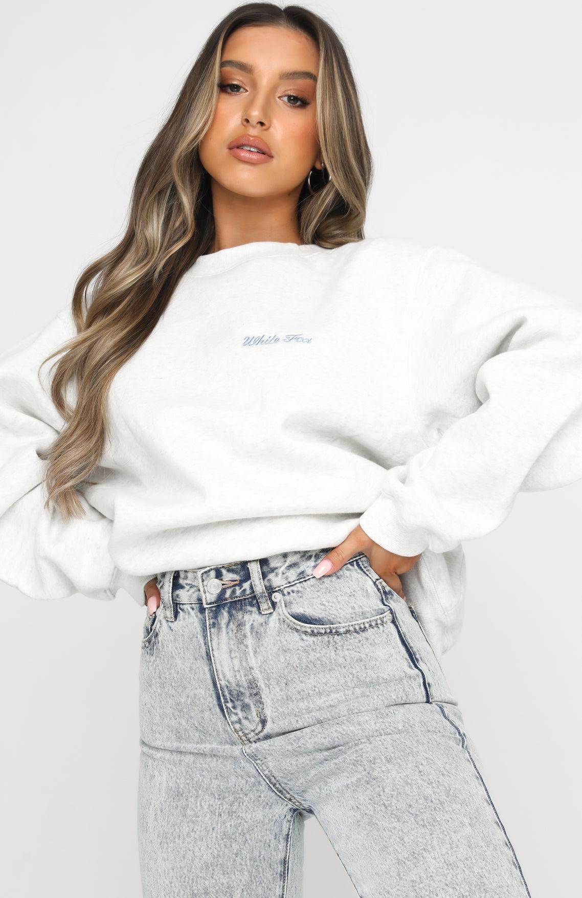 Steal Your Heart Oversized Sweater Grey Marle Product Image