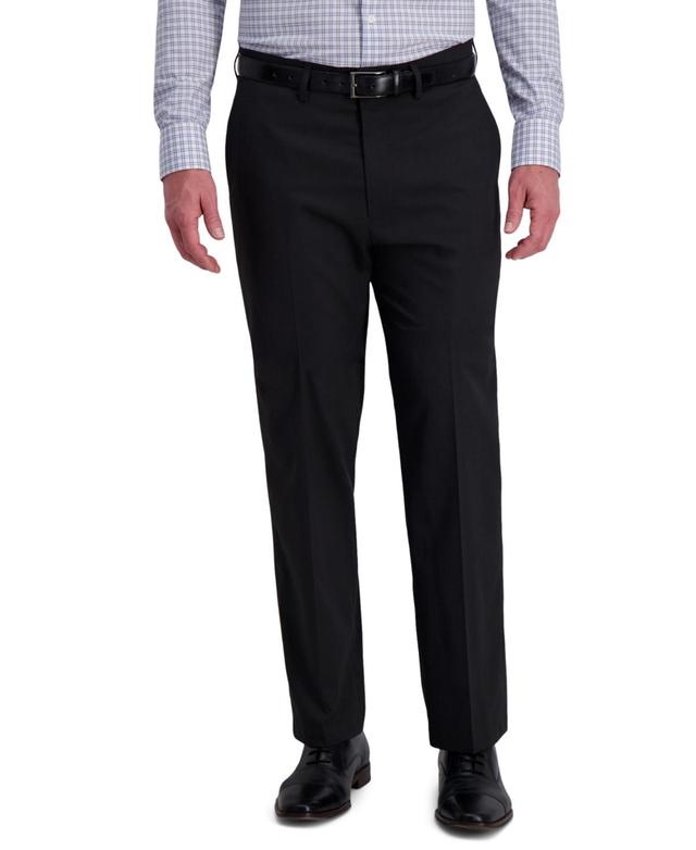 J.m. Haggar Mens Classic-Fit 4-Way Stretch Diamond-Weave Performance Dress Pants Product Image