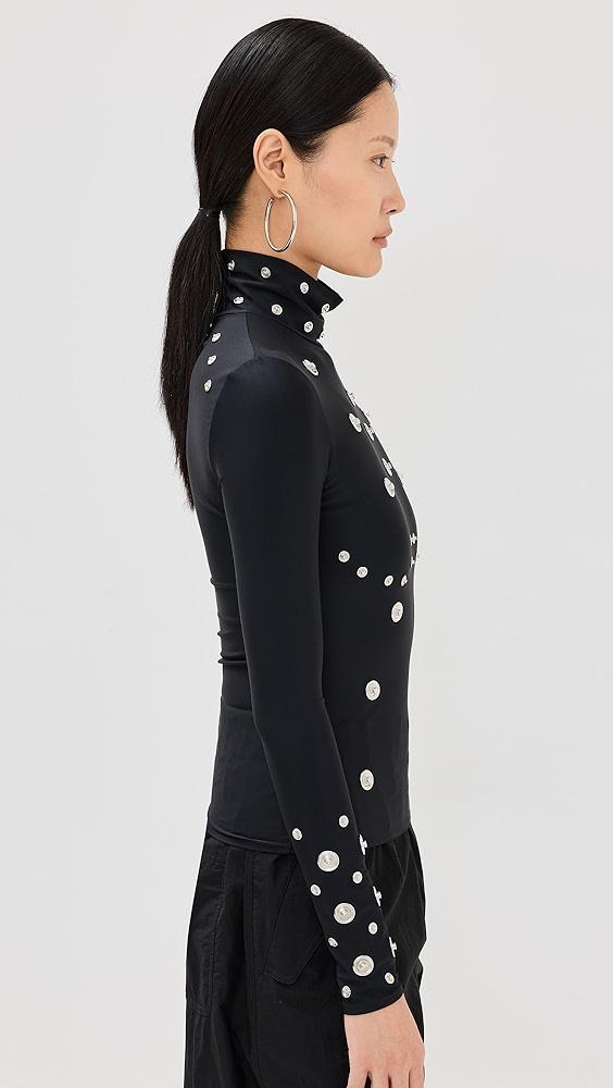 Coperni Snaps Turtleneck Top | Shopbop Product Image