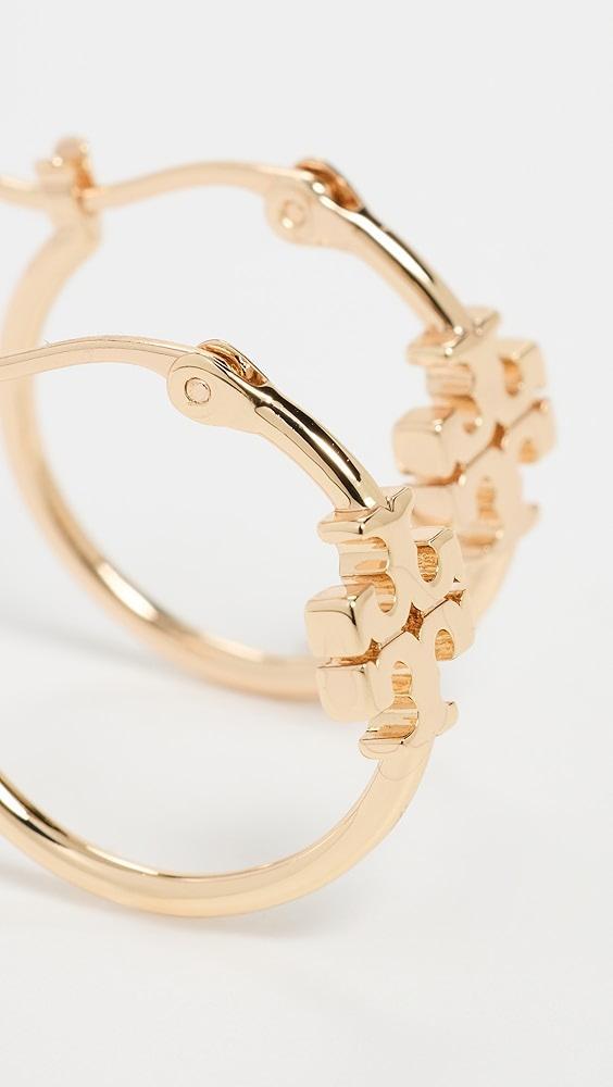 Tory Burch Small Eleanor Hoop Earrings | Shopbop Product Image