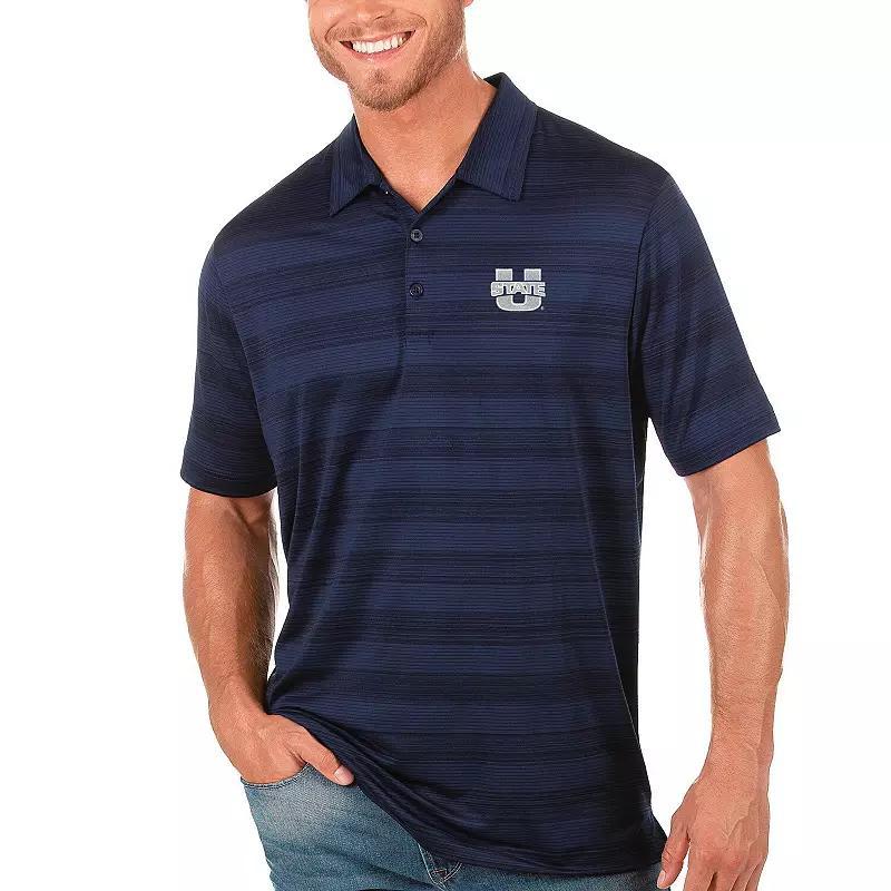 Mens Antigua Navy Utah State Aggies Compass Polo Uts Blue Product Image