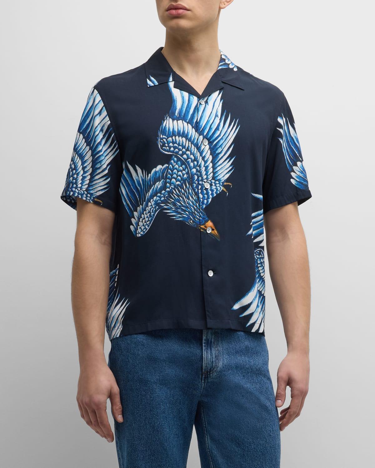 Mens Avery Printed Camp Shirt Product Image