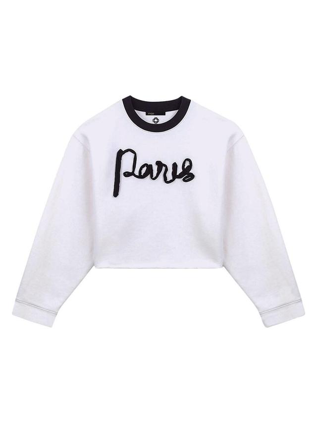 Womens Cropped Sweatshirt Product Image