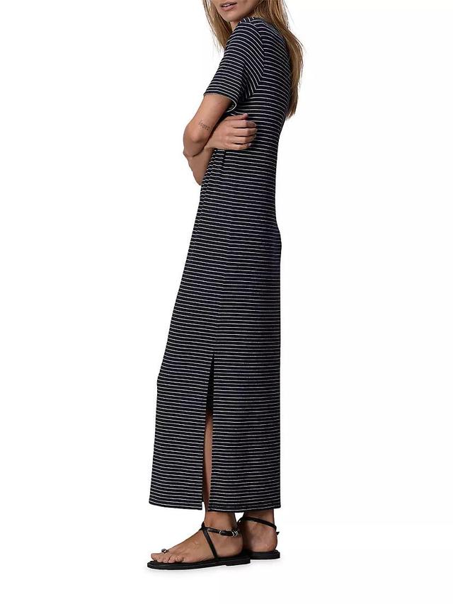 Striped Polo Maxi Dress Product Image