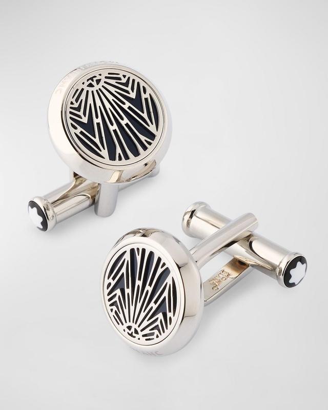 Mens Meisterstuck The Origin Stainless Steel Cufflinks Product Image