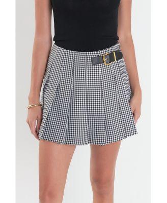 Women's Gingham Check Skort Product Image