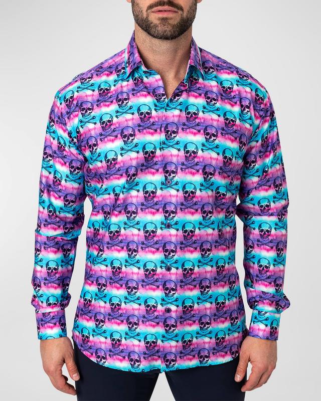 Mens Fibonacci SkullDye Sport Shirt Product Image