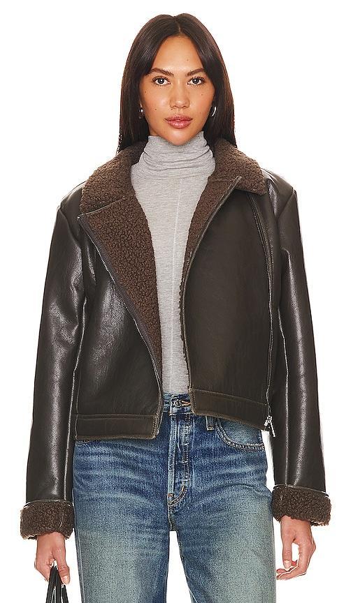 Splendid Romy Faux Leather Jacket Product Image