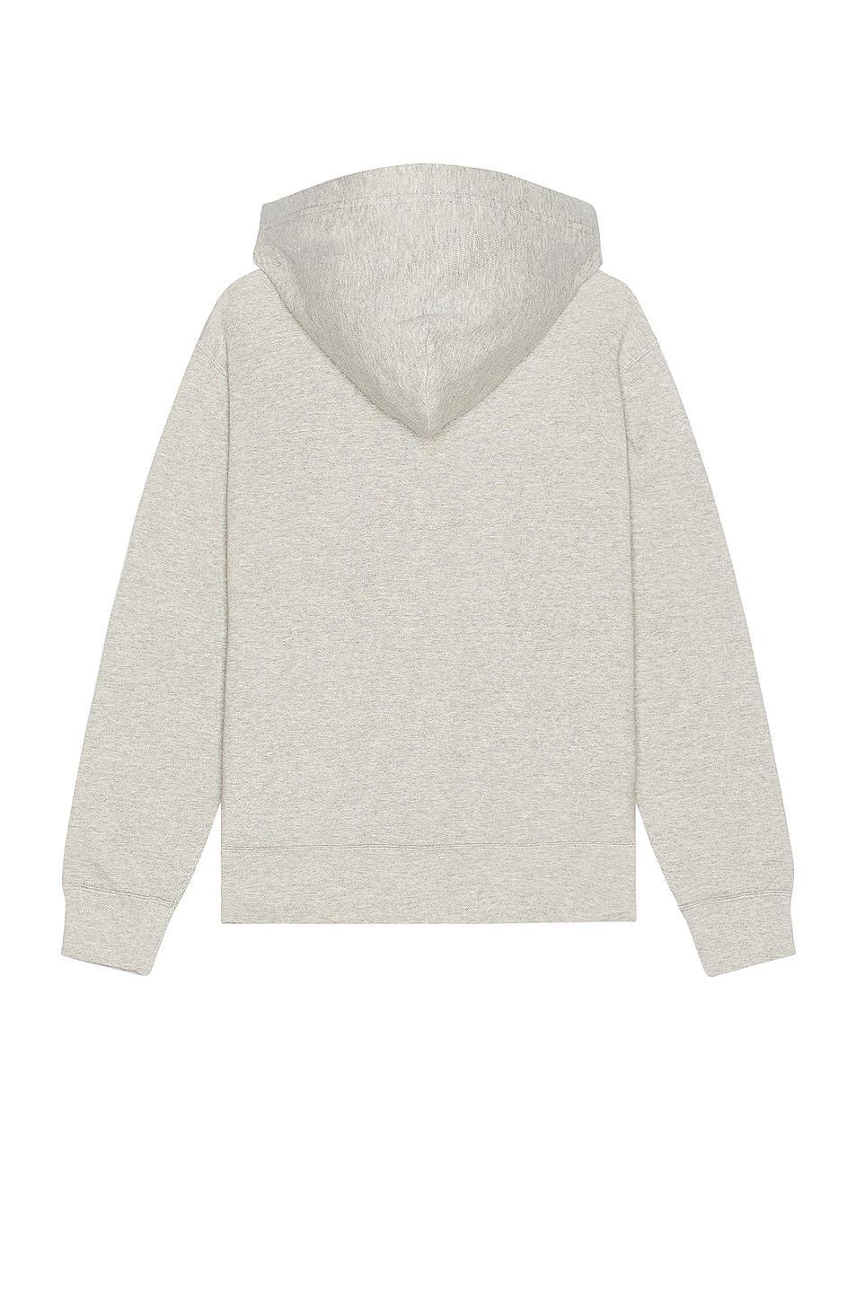 COMME des GARCONS PLAY Invader Hooded Sweatshirt in Grey - Grey. Size S (also in L, M). product image