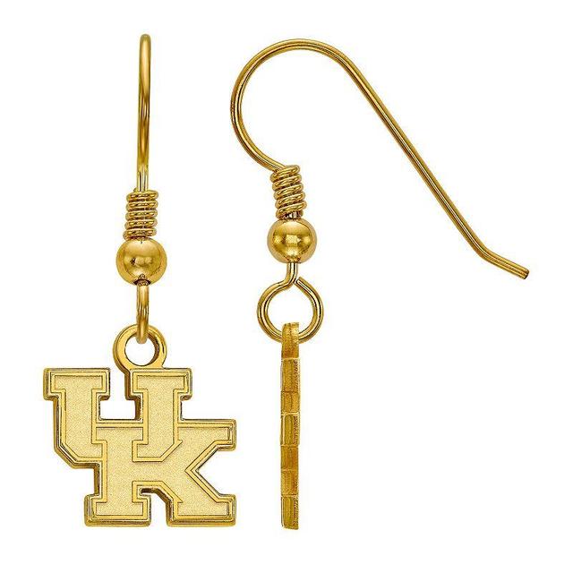 LogoArt 14k Gold over Silver Kentucky Wildcats Drop Earrings, Womens Gold Tone Product Image