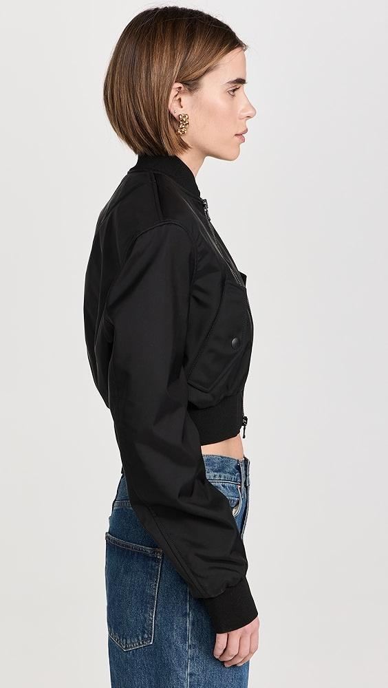 WARDROBE.NYC Tailored Crop Bomber | Shopbop Product Image