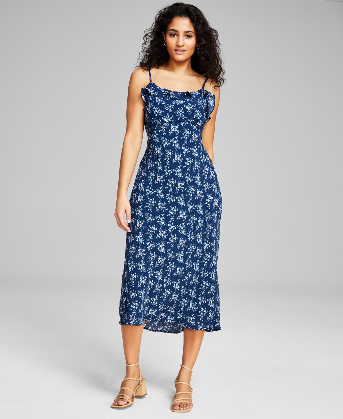 And Now This Womens Sleeveless Ruffled Midi Dress, Created for Macys Product Image