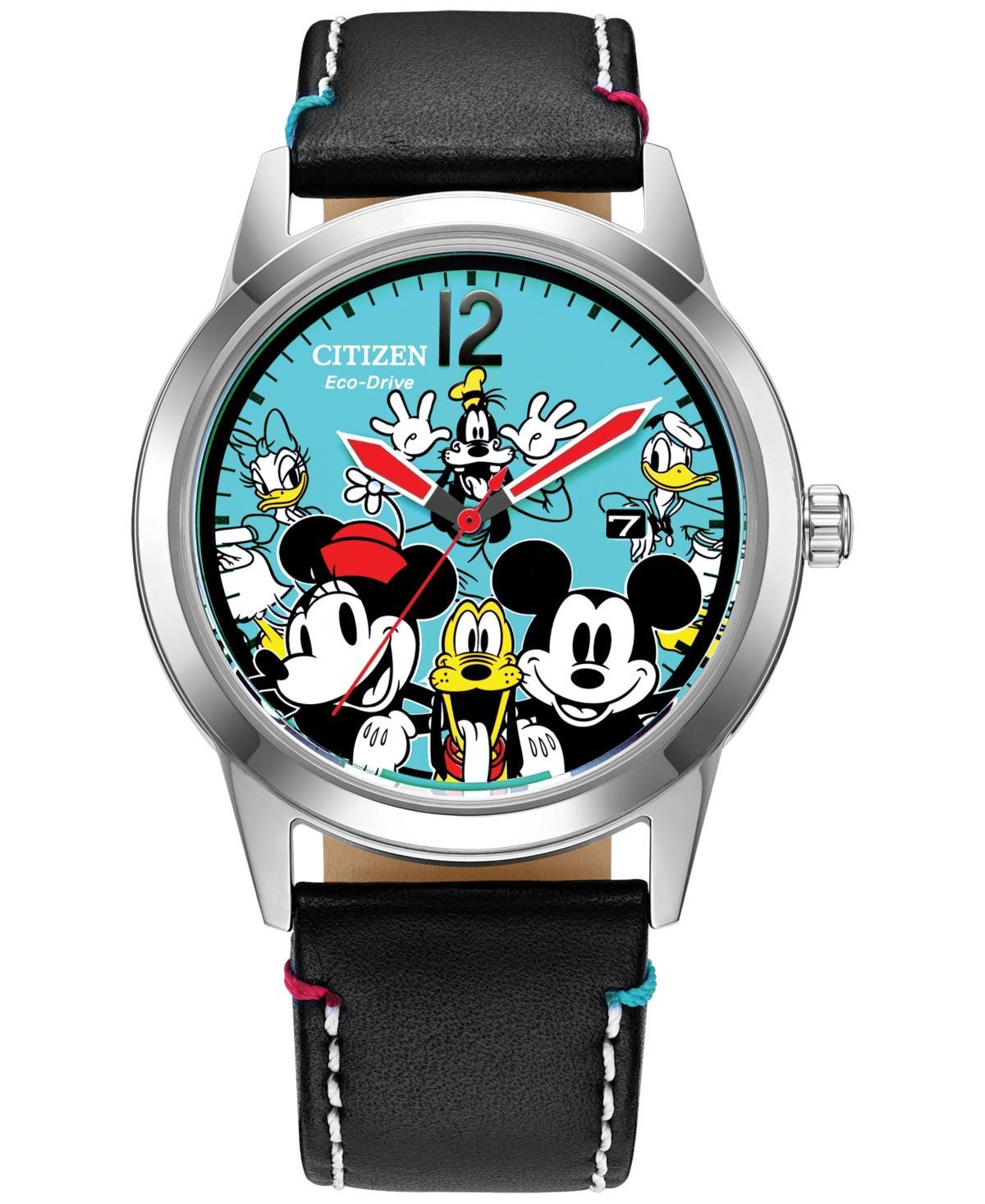 Citizen Eco-Drive 40 Millimeter Disney Sensational Six Black Strap Watch Product Image