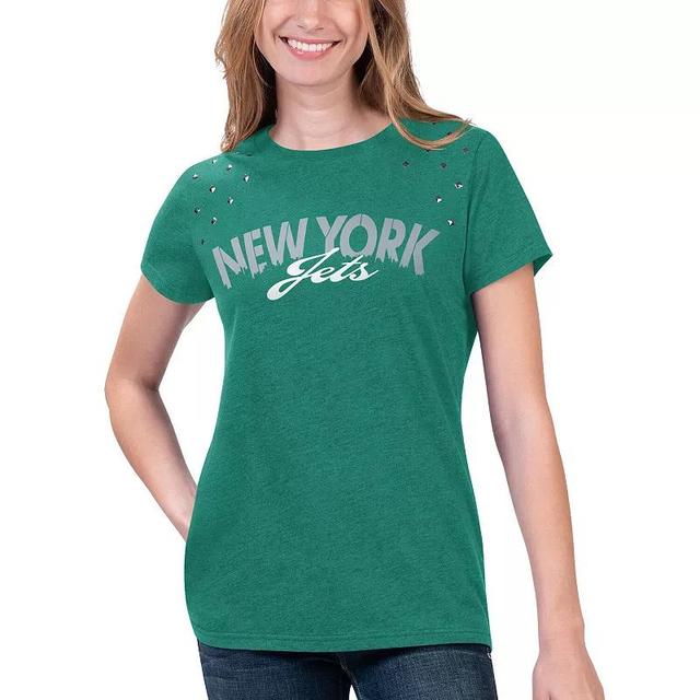 Womens G-III 4Her by Carl Banks Heathered New York Jets Main Game T-Shirt Product Image