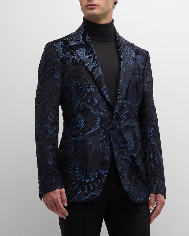 Mens Jacquard Tuxedo Jacket Product Image