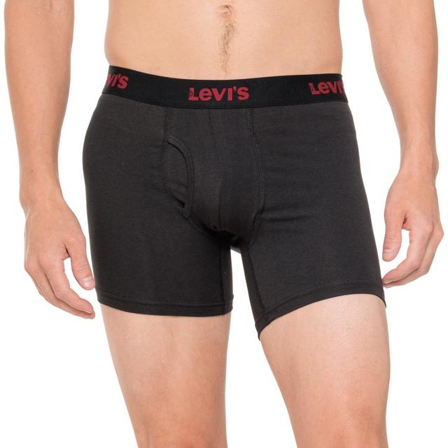 Levi's Cotton-Stretch Boxer Briefs - 4-Pack Product Image