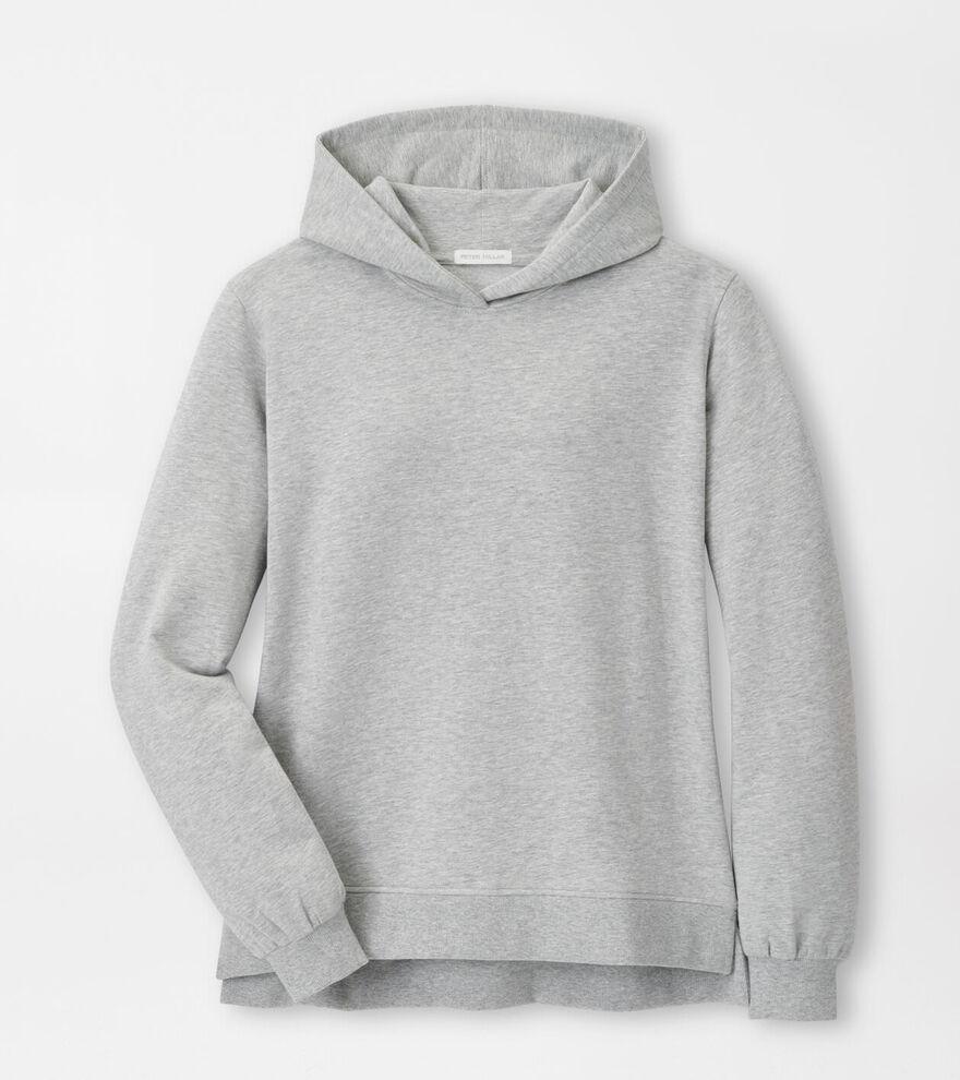 Peter Millar Womens Lava Wash Relaxed Hoodie | Color: British Grey | Size: XL Product Image