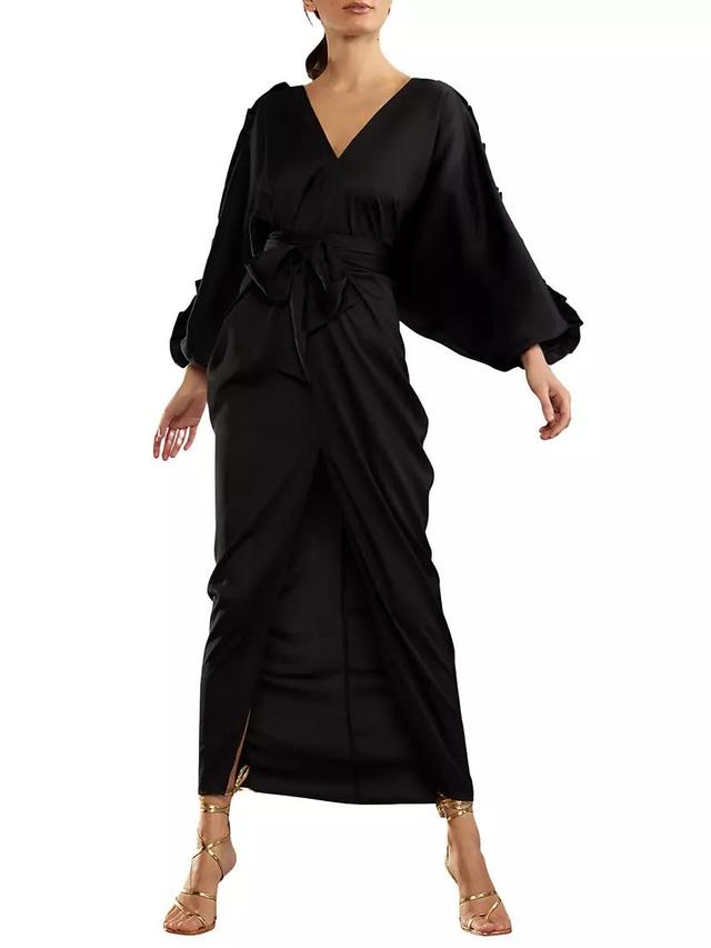 Satin Sash Caftan Product Image