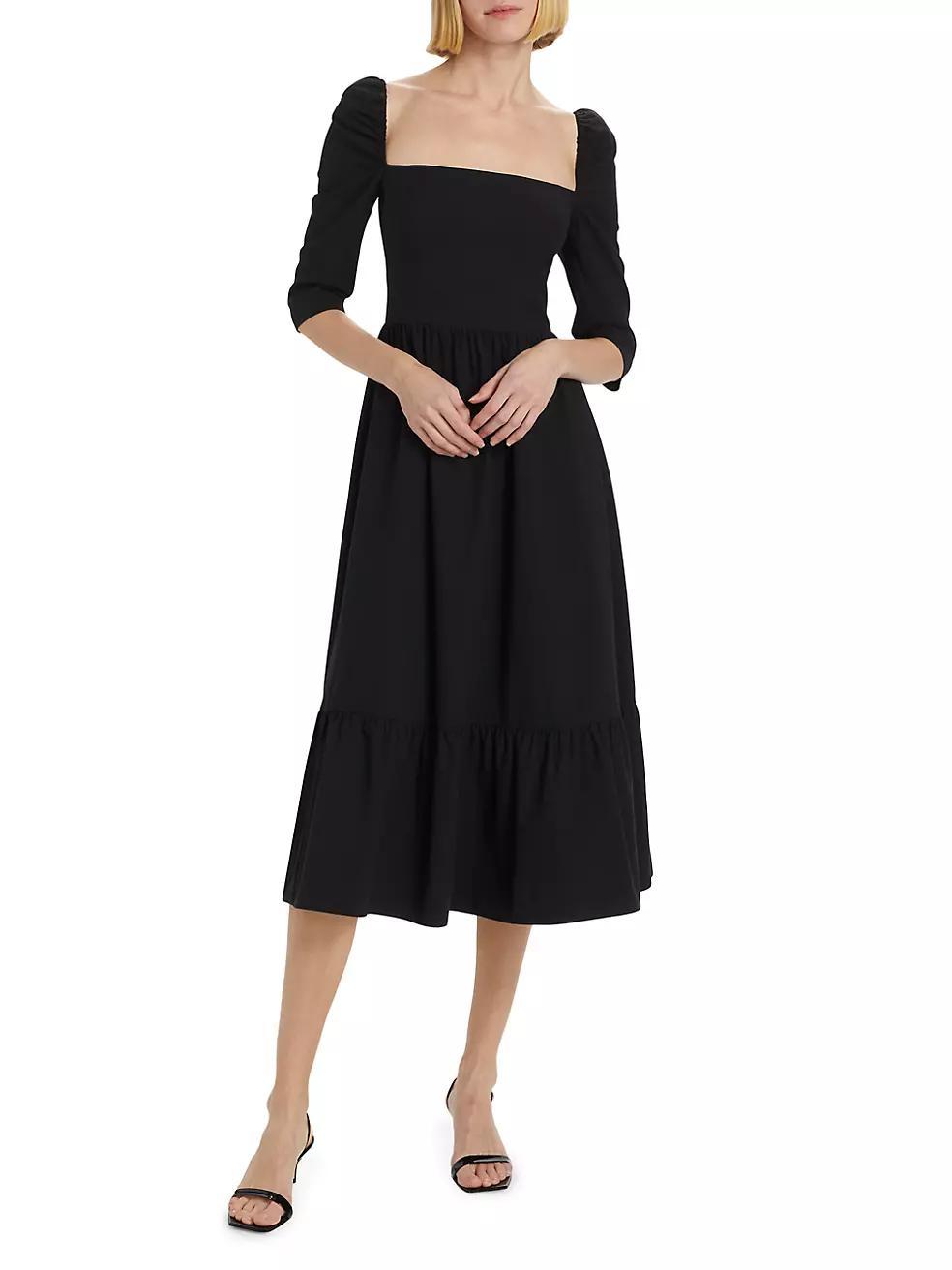 Cyprus Cotton Tiered Midi-Dress Product Image