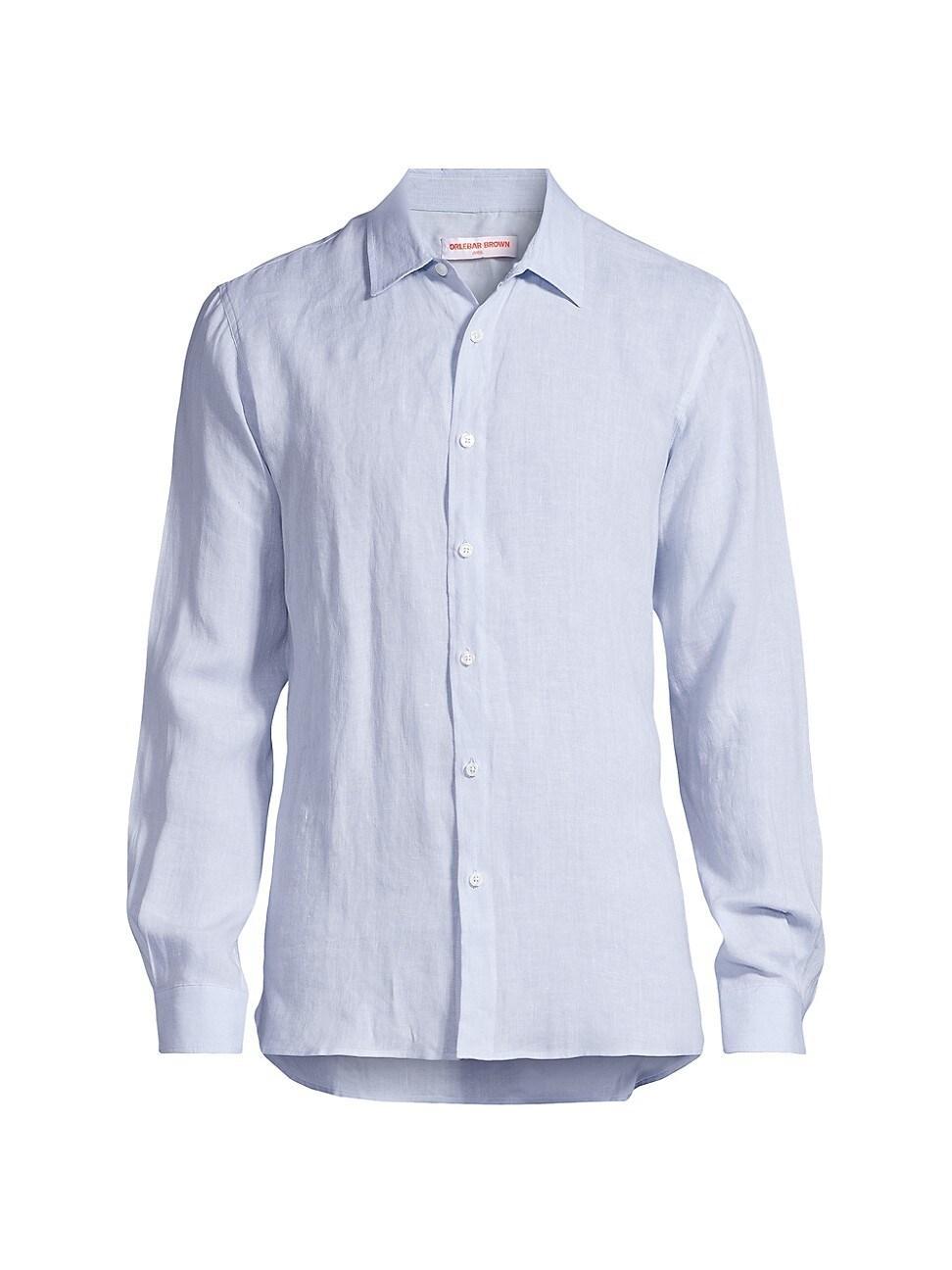 Mens Justin Linen Button-Front Shirt Product Image