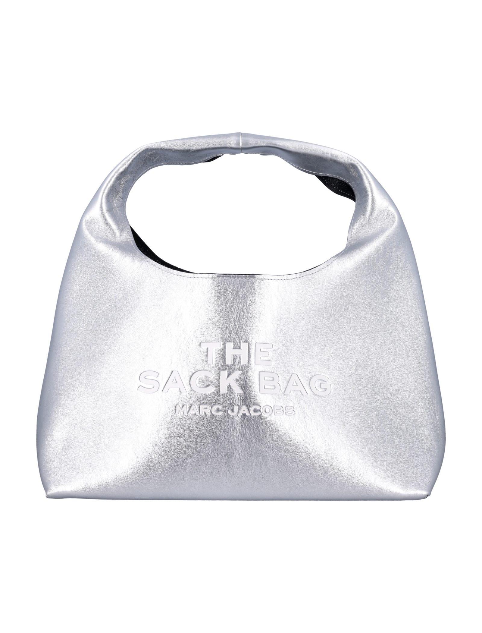 The Sack Bag Metallic In Silver Product Image