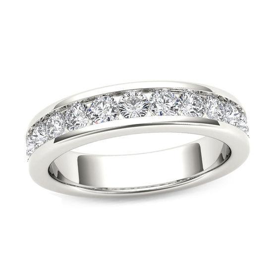 Men's 1 CT. T.w. Diamond Wedding Band in 14K White Gold Product Image