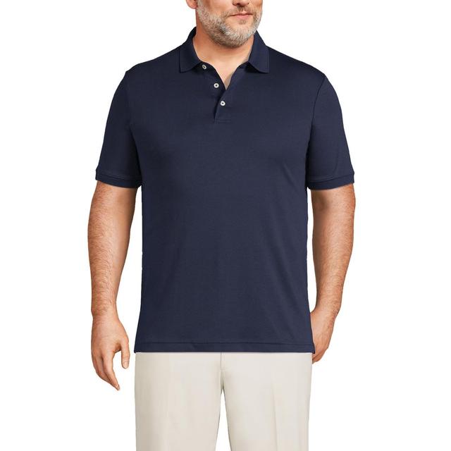 Big & Tall Lands End Classic-Fit Supima Polo, Mens Radiant Blue Product Image