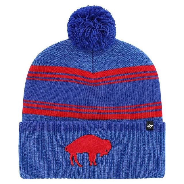 Mens 47 Royal Buffalo Bills Fadeout Cuffed Knit Hat with Pom Product Image