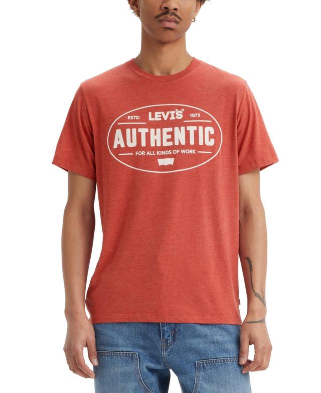 Levis Mens Authentic Standard-Fit Logo Graphic T-Shirt Product Image