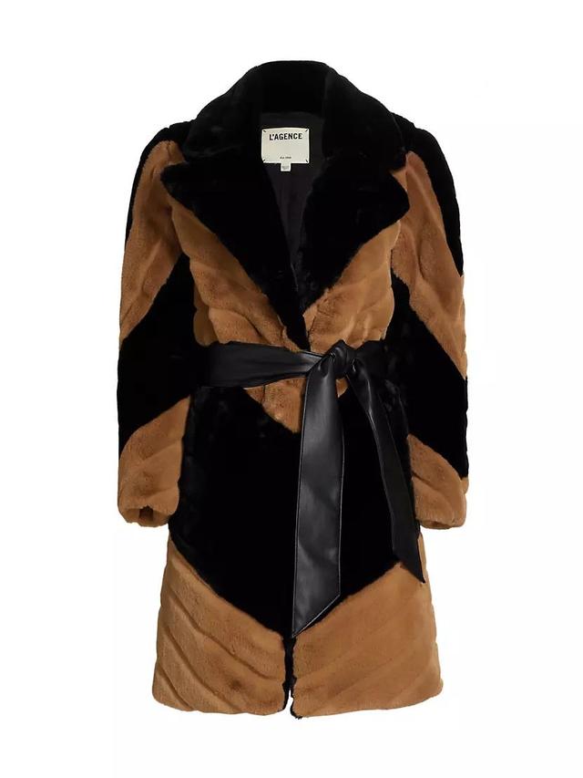 Zoya Faux-Fur Belted Coat Product Image