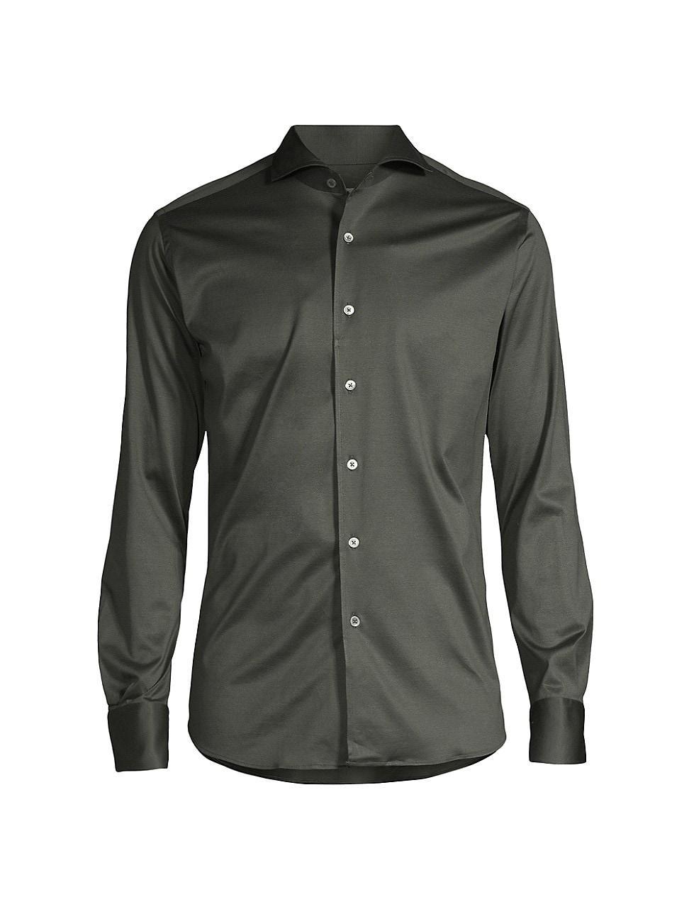 Mens Cotton Button-Front Sportshirt product image