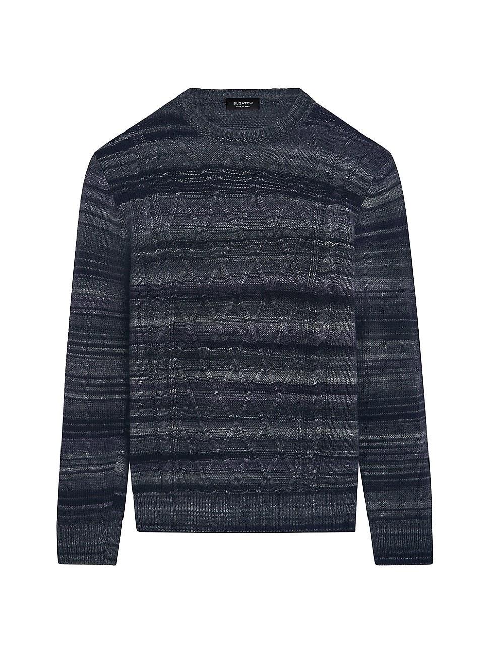 Bugatchi Diamond Stitch Wool Blend Sweater Product Image