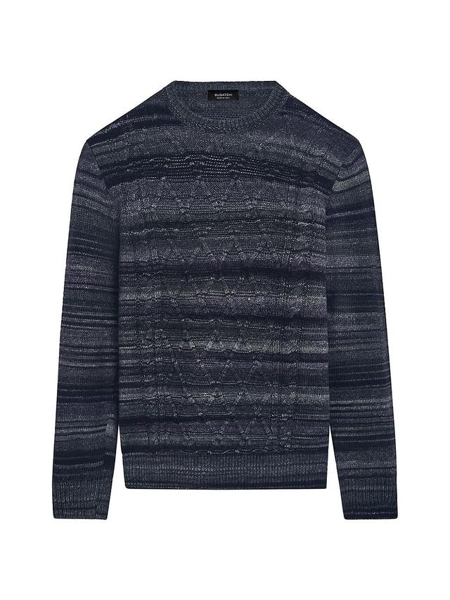 Bugatchi Diamond Stitch Wool Blend Sweater Product Image