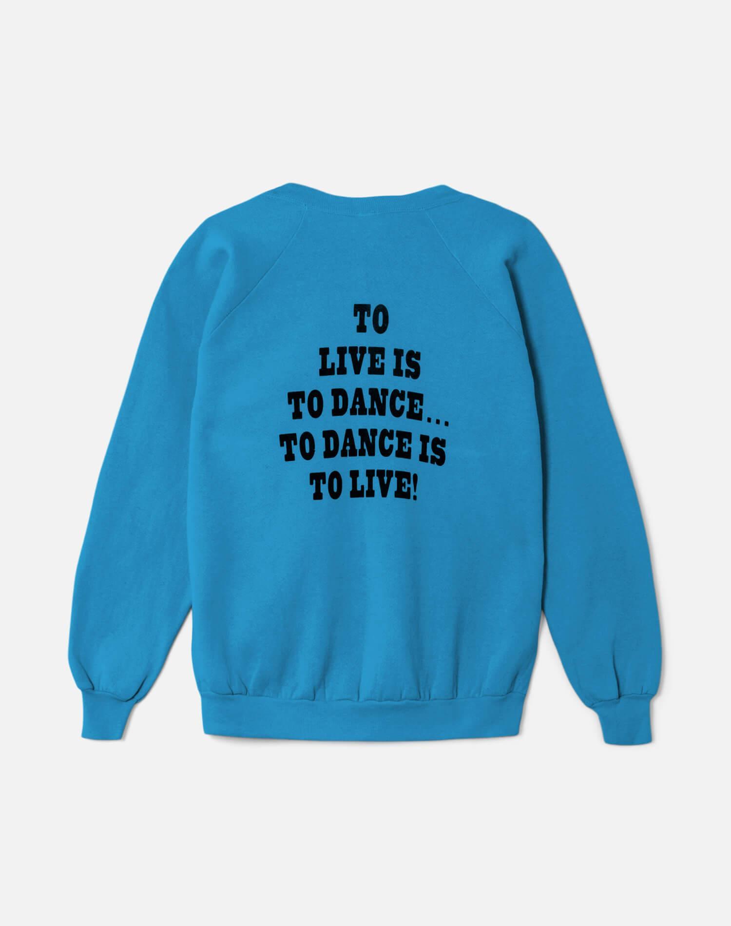 Upcycled "Snoopy Dancing" Sweatshirt in Turquoise - 11229741 Female Product Image