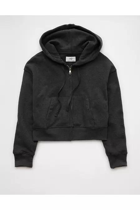 AE Everyday Luxe Zip-Up Hoodie Womens Product Image