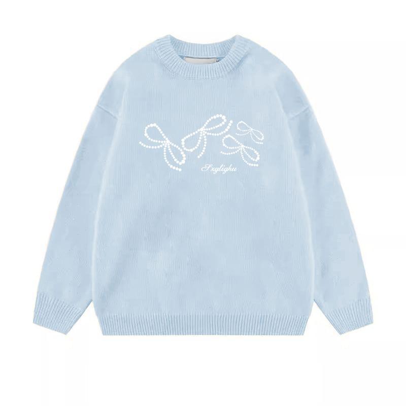 Long-Sleeve Crew Neck Sweater Product Image