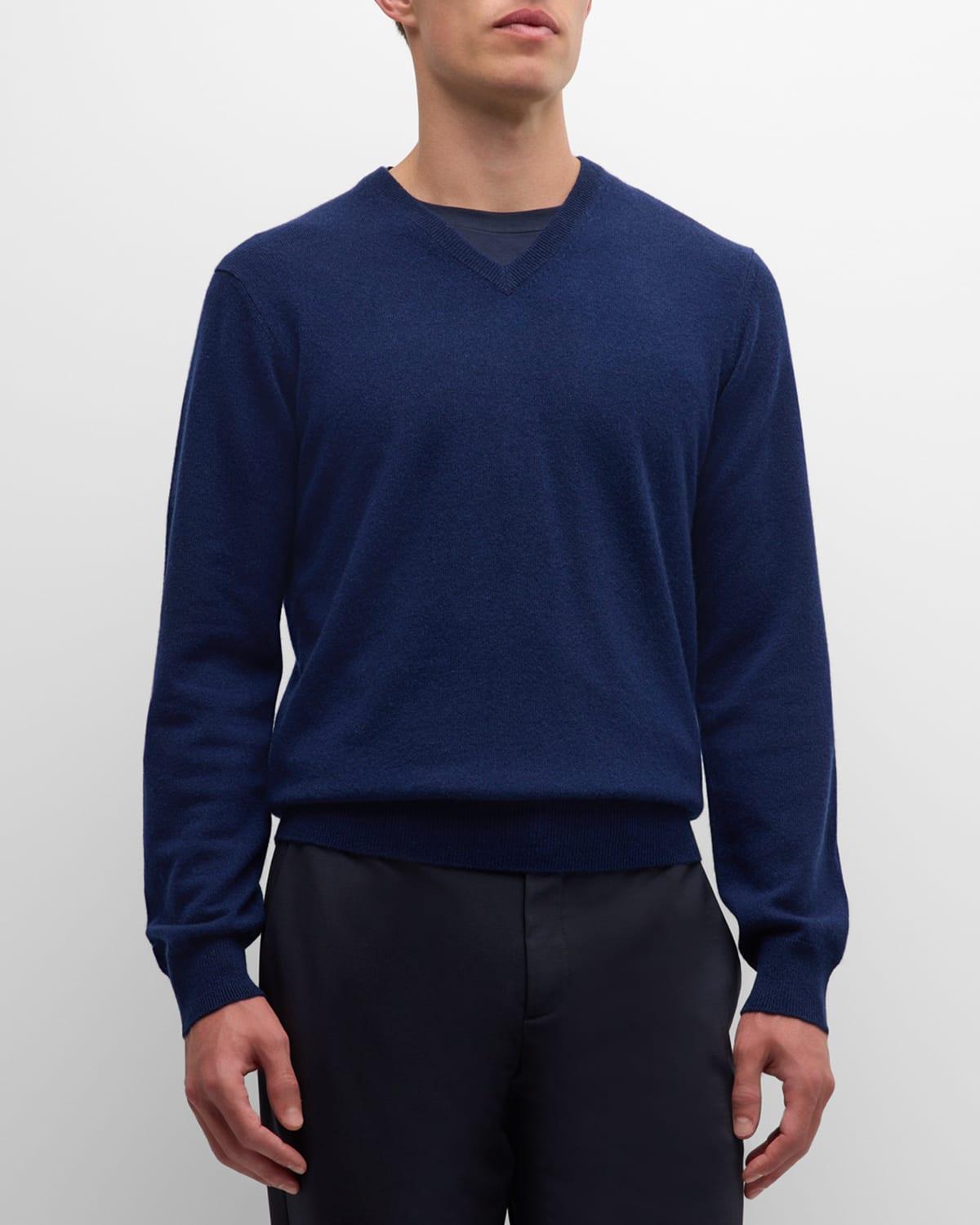 Men's Cashmere V-Neck Sweater Product Image