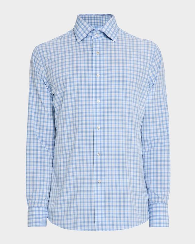 Men's Crafted Coltrane Plaid Performance Poplin Sport Shirt Product Image