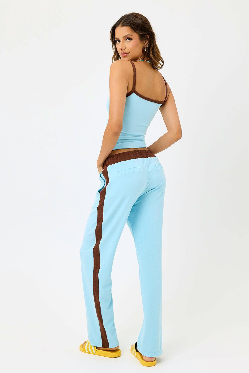 Cari Terry Track Pants - Dolphin Product Image