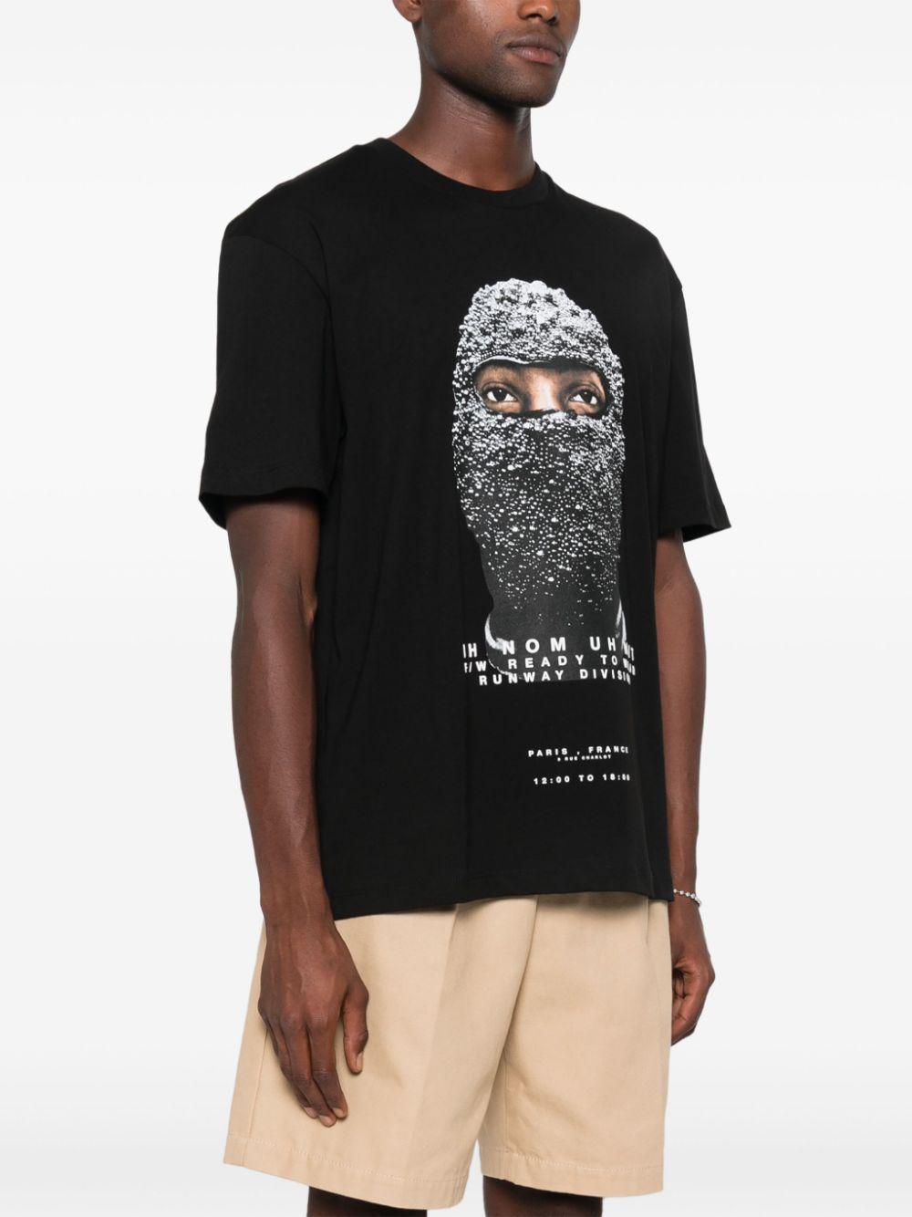 Black Mask-print T-shirt Product Image