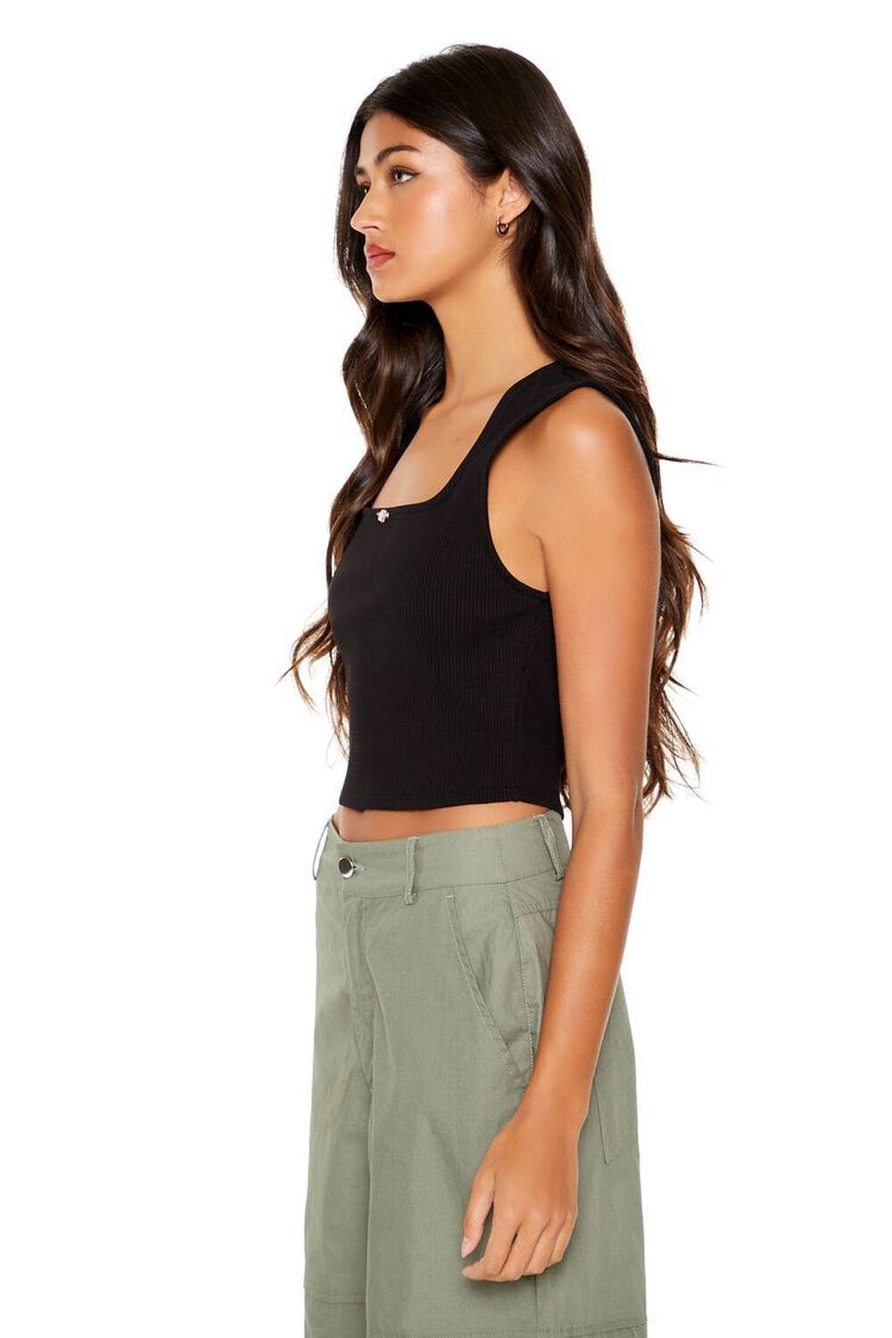 Cropped Rosette Tank Top | Forever 21 Product Image