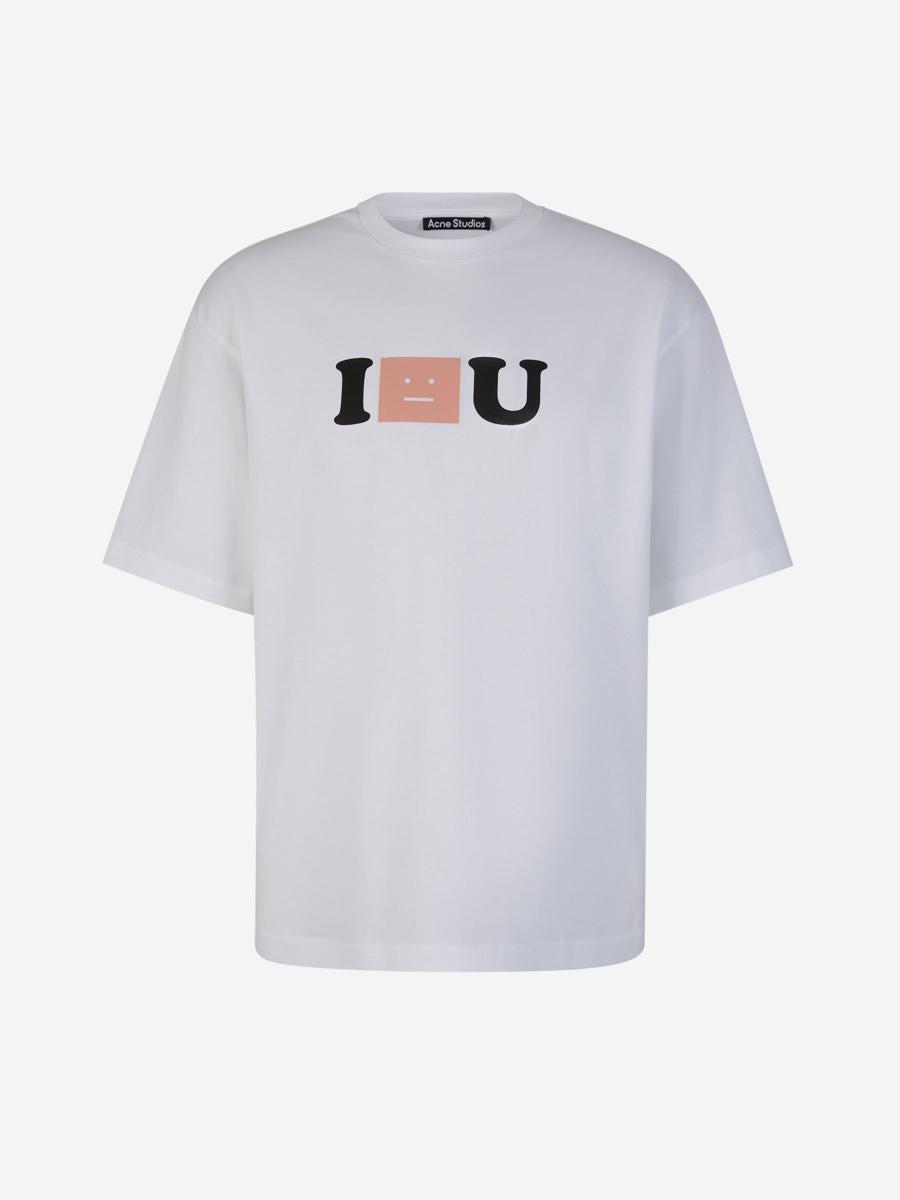 Exford I Face You Print Cotton T-shirt In Black Product Image