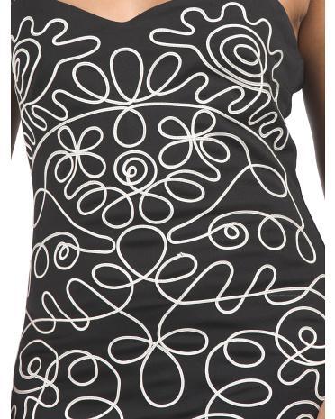 Sleeveless Embroidered Midi Dress for Women Product Image