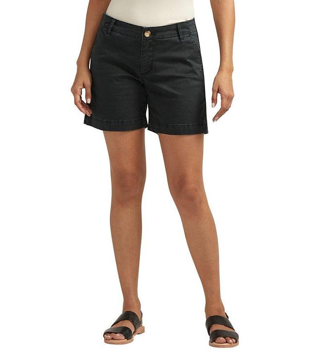 Jag Jeans Stretch Twill Mid Rise Chino Shorts Product Image