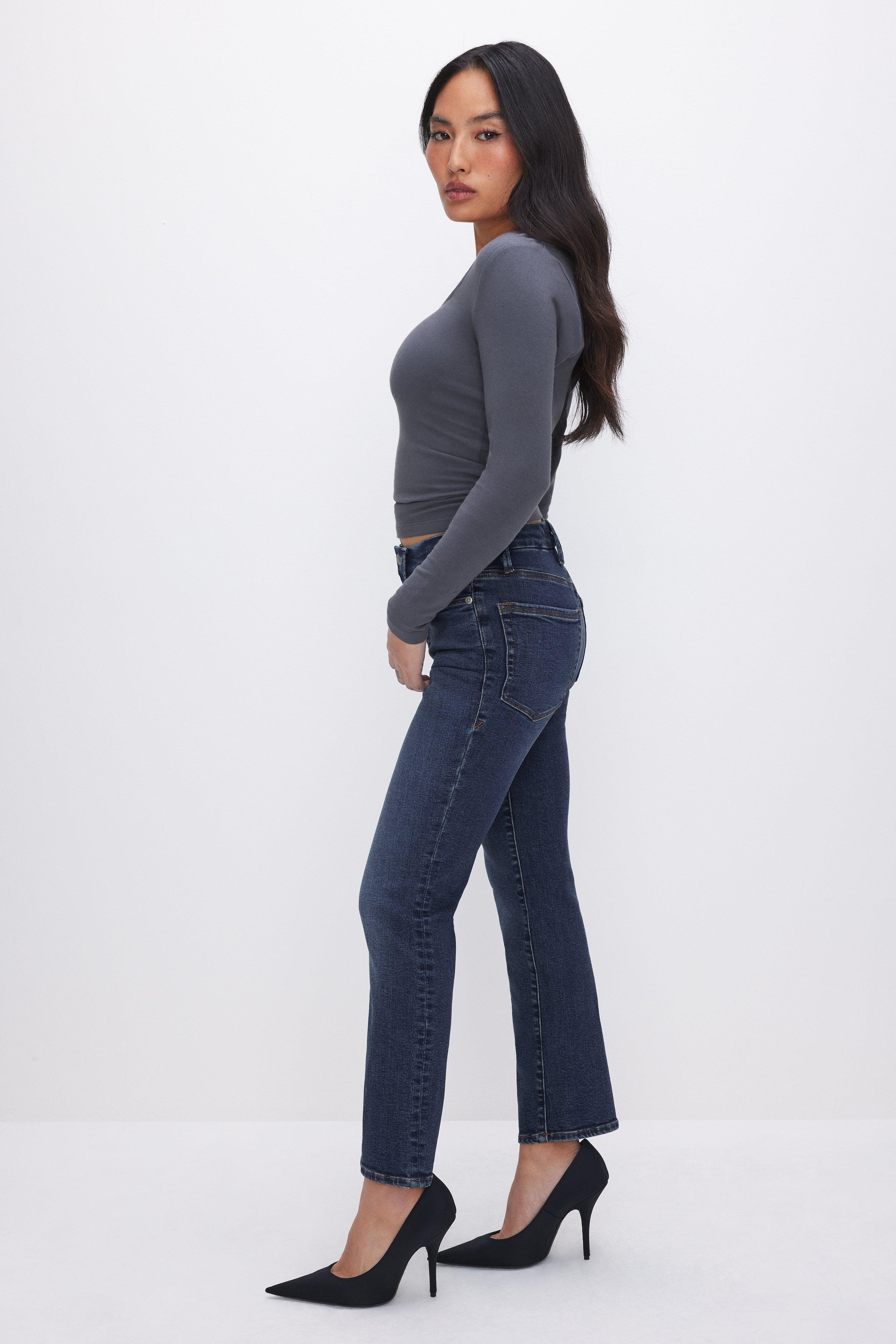 GOOD PETITE STRAIGHT JEANS | BLUE004 Product Image